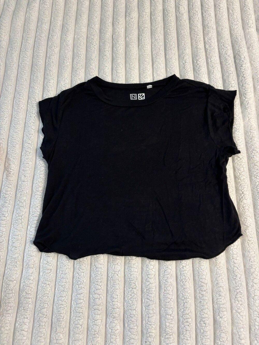 Nollie Baby Tee Shirt Crop Top Women’s XS black Basic